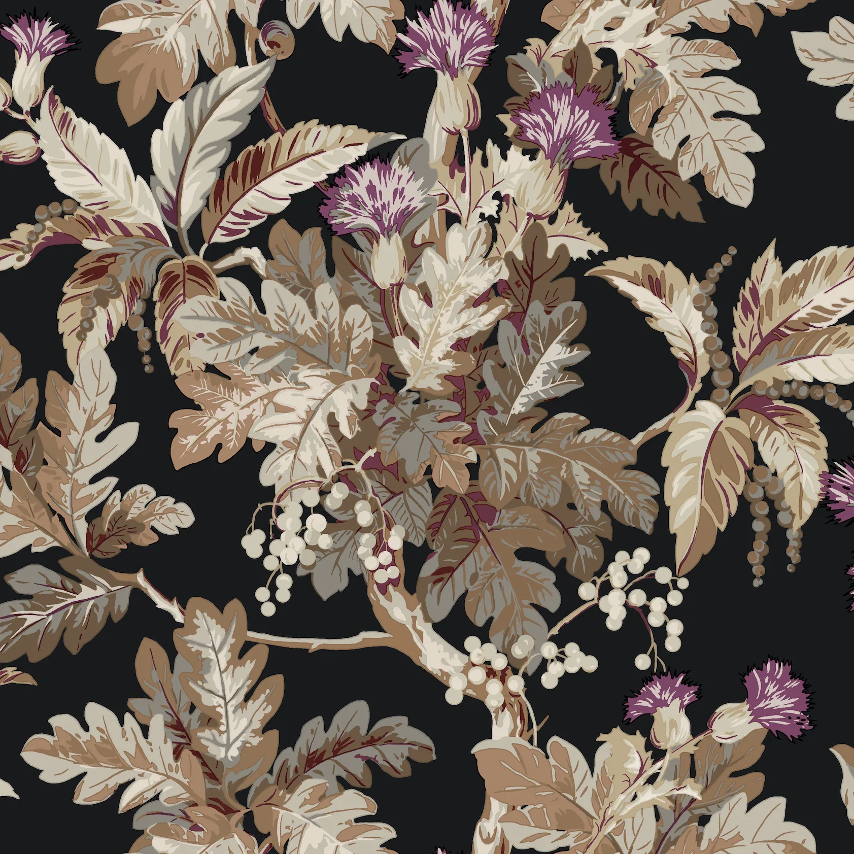 Kravet Design Ronald Redding Classics W4275 in Black (W4275.86.0)