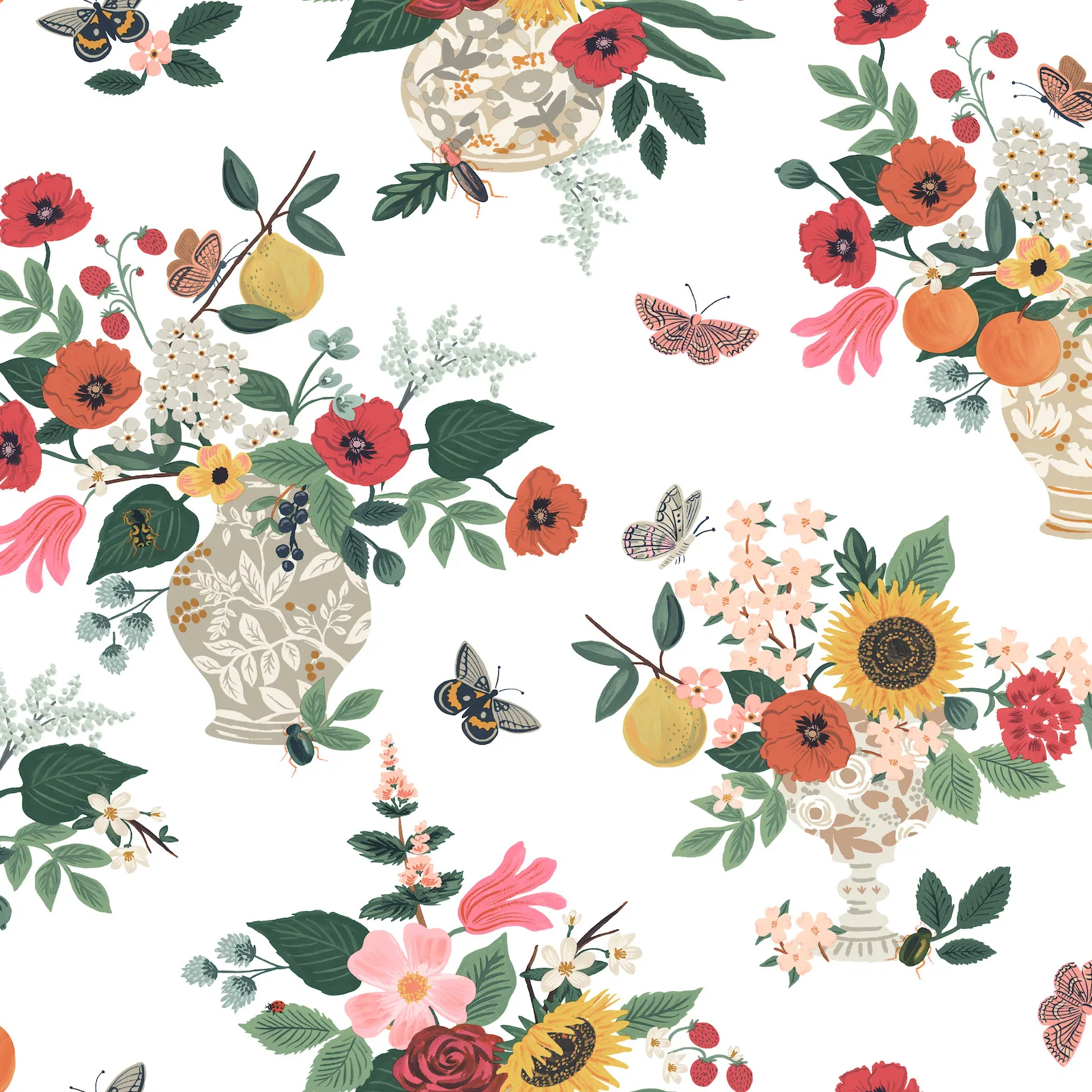 W4288.911.0 | Rifle Paper Co Third Edition W4288 – White & Red