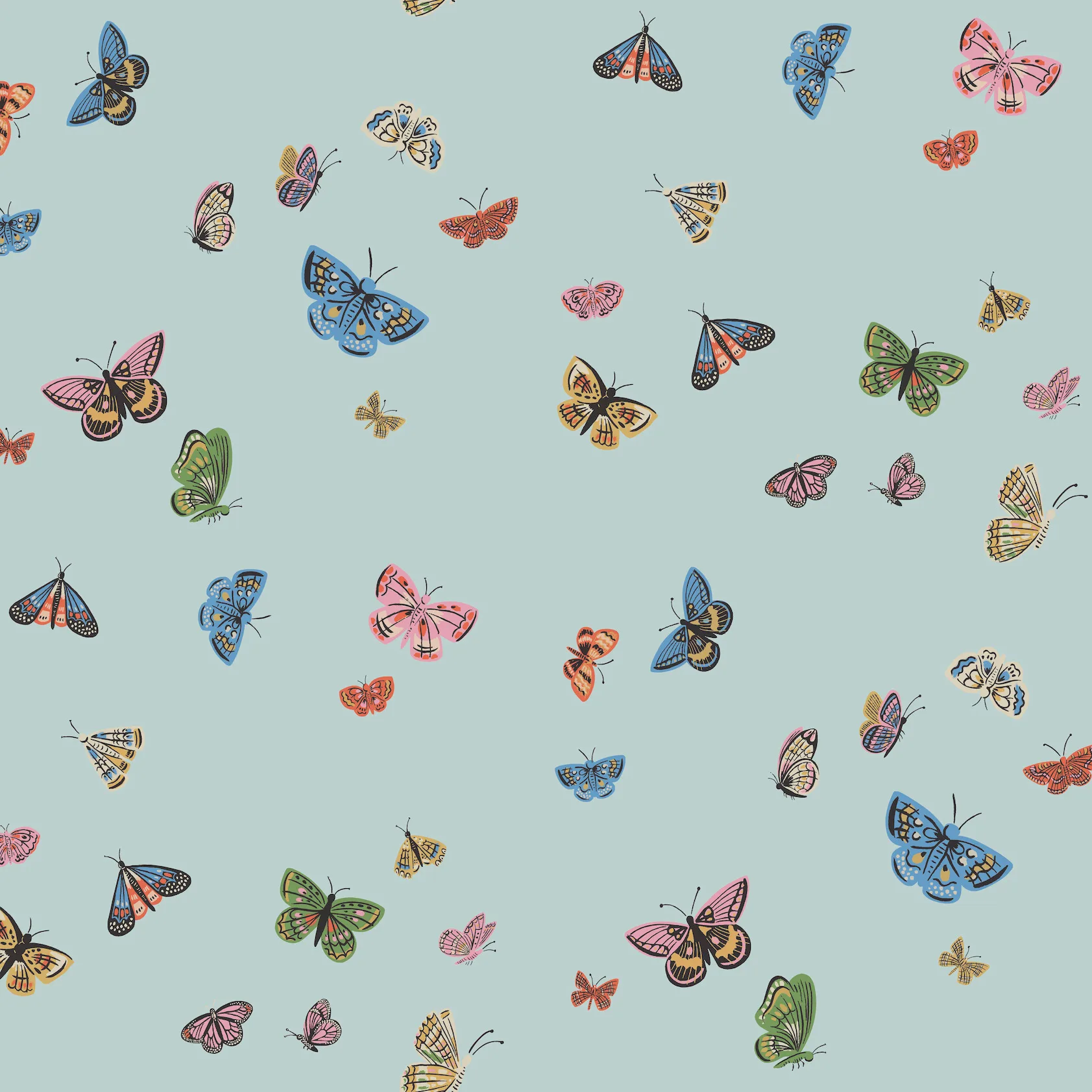 W4289.517.0 | Rifle Paper Co Third Edition W4289 – Blue & Multi