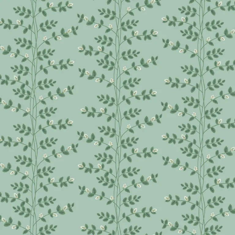Kravet Design Rifle Paper Co Third Edition W4290 in Green & White (W4290.313.0)