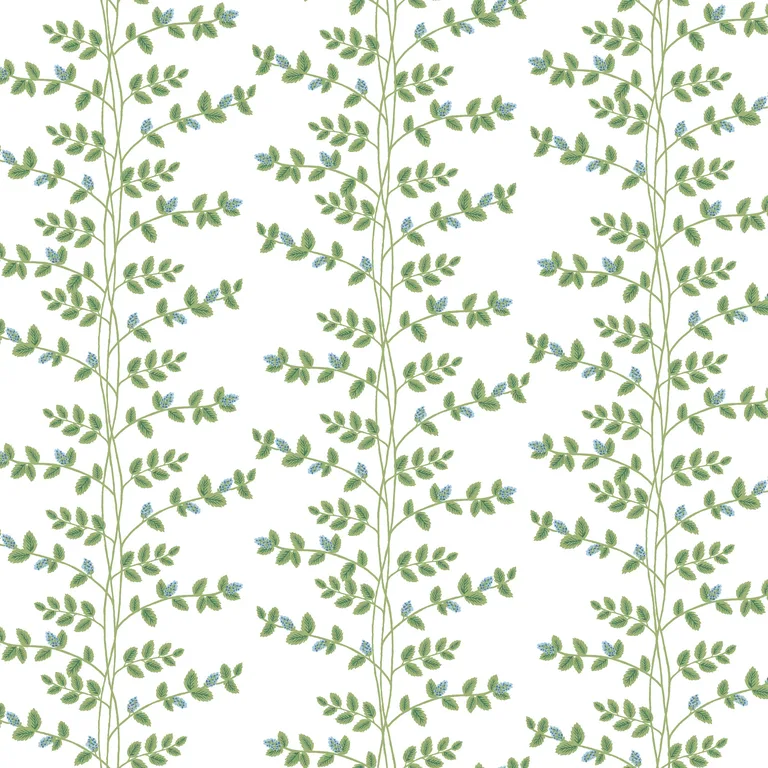 Kravet Design Rifle Paper Co Third Edition W4290 in White & Green (W4290.315.0)