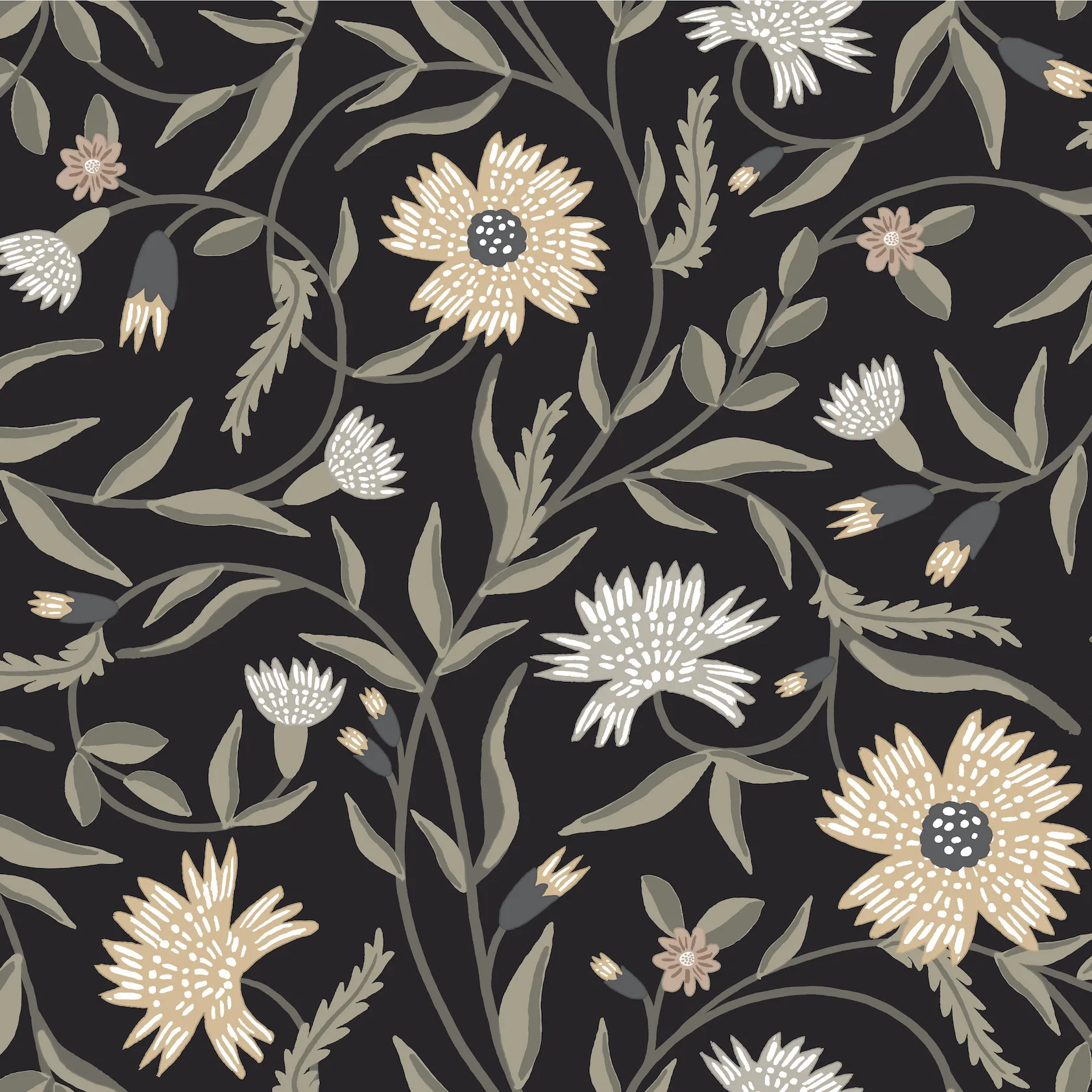 W4291.816.0 | Rifle Paper Co Third Edition W4291 – Black & Beige