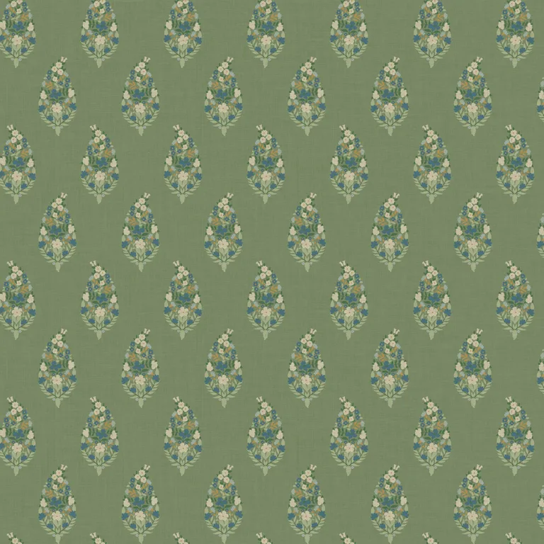 Kravet Design Rifle Paper Co Third Edition W4294 in Green & Blue (W4294.35.0)