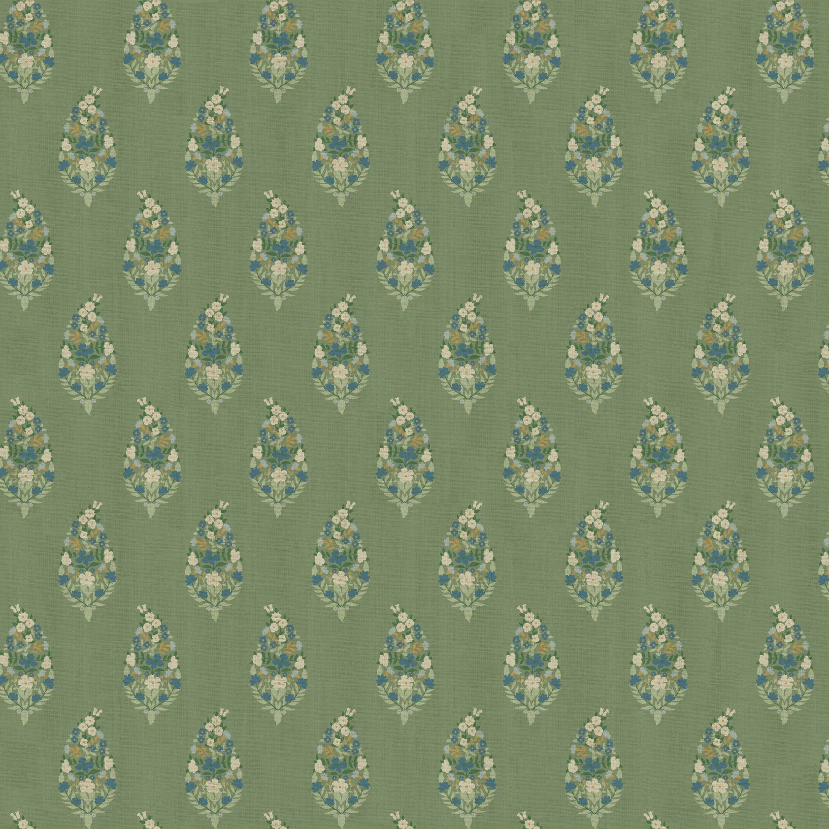 Kravet Design Rifle Paper Co Third Edition W4294 in Green & Blue (W4294.35.0)