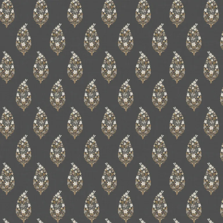 Kravet Design Rifle Paper Co Third Edition W4294 in Black & Gold (W4294.840.0)