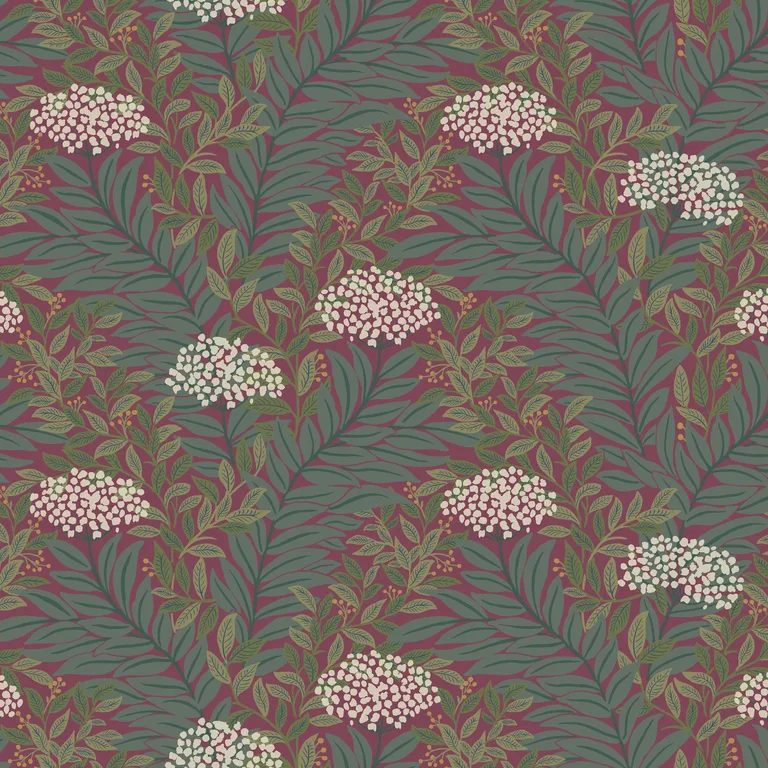Kravet Design Rifle Paper Co Third Edition W4297 in Red & Green (W4297.319.0)