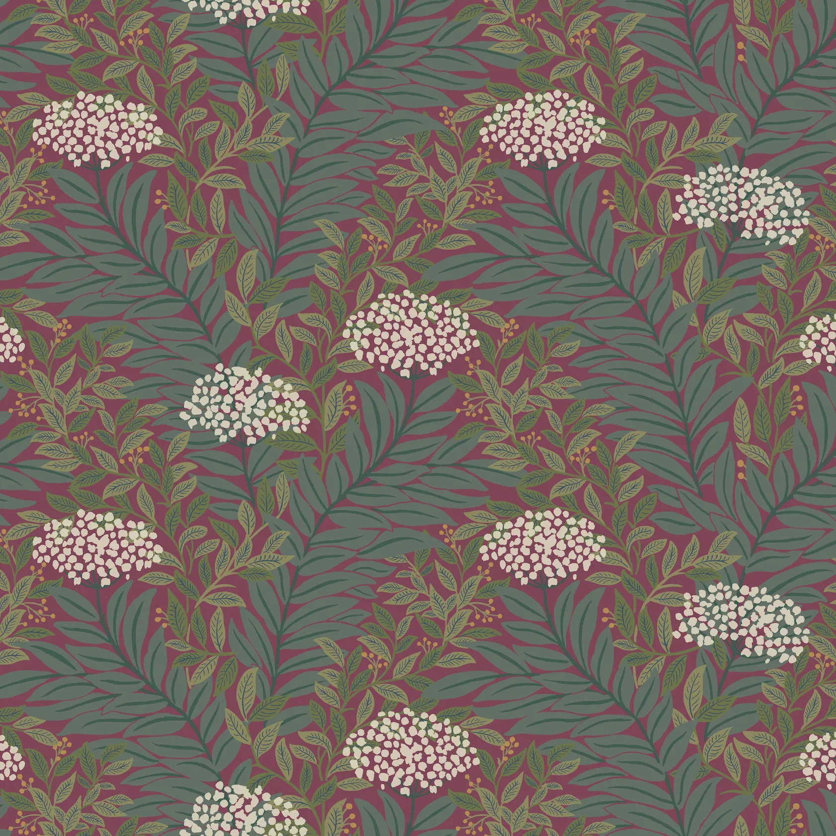 Kravet Design Rifle Paper Co Third Edition W4297 in Red & Green (W4297.319.0)