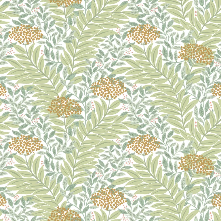 Kravet Design Rifle Paper Co Third Edition W4297 in Green & Yellow (W4297.340.0)