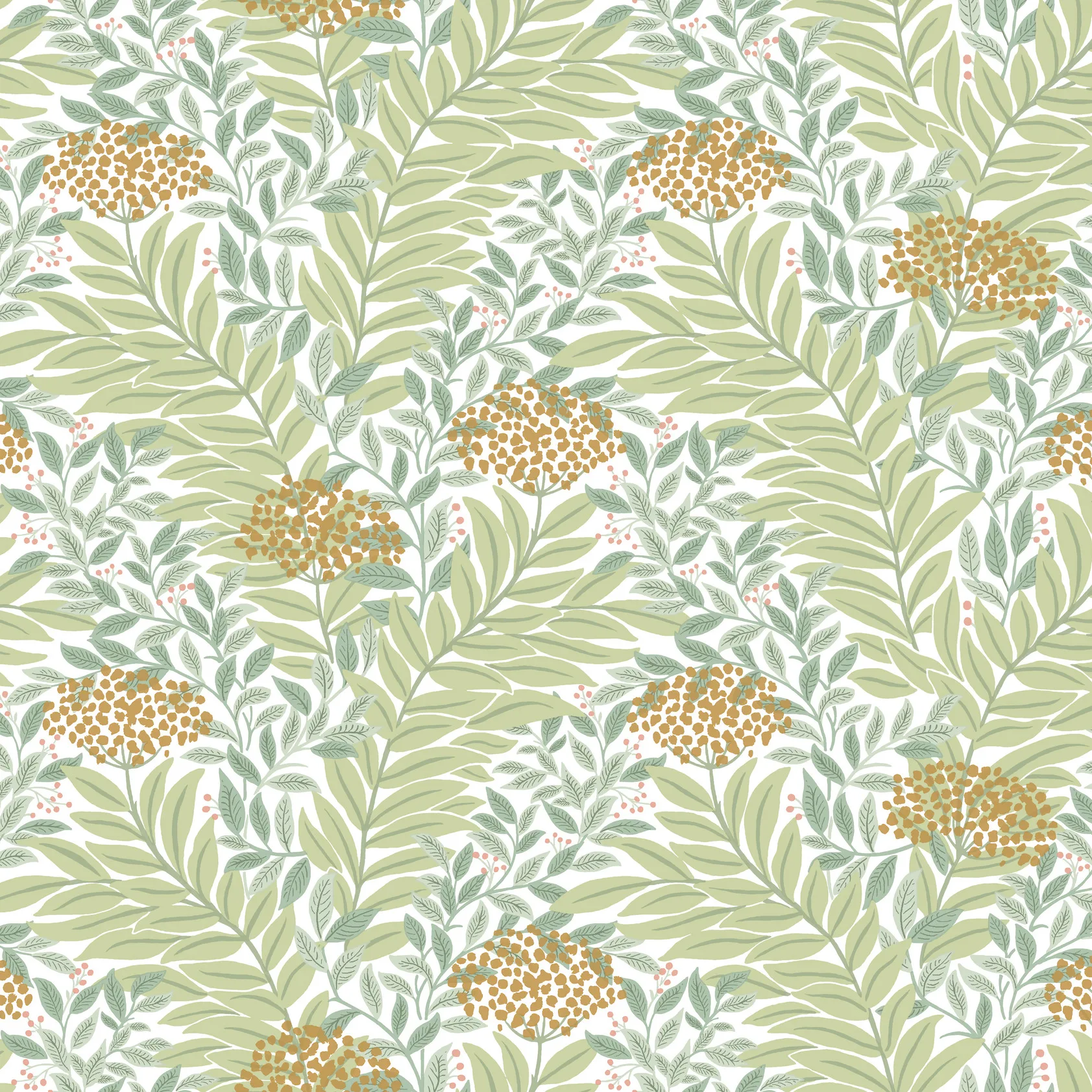Kravet Design Rifle Paper Co Third Edition W4297 in Green & Yellow (W4297.340.0)