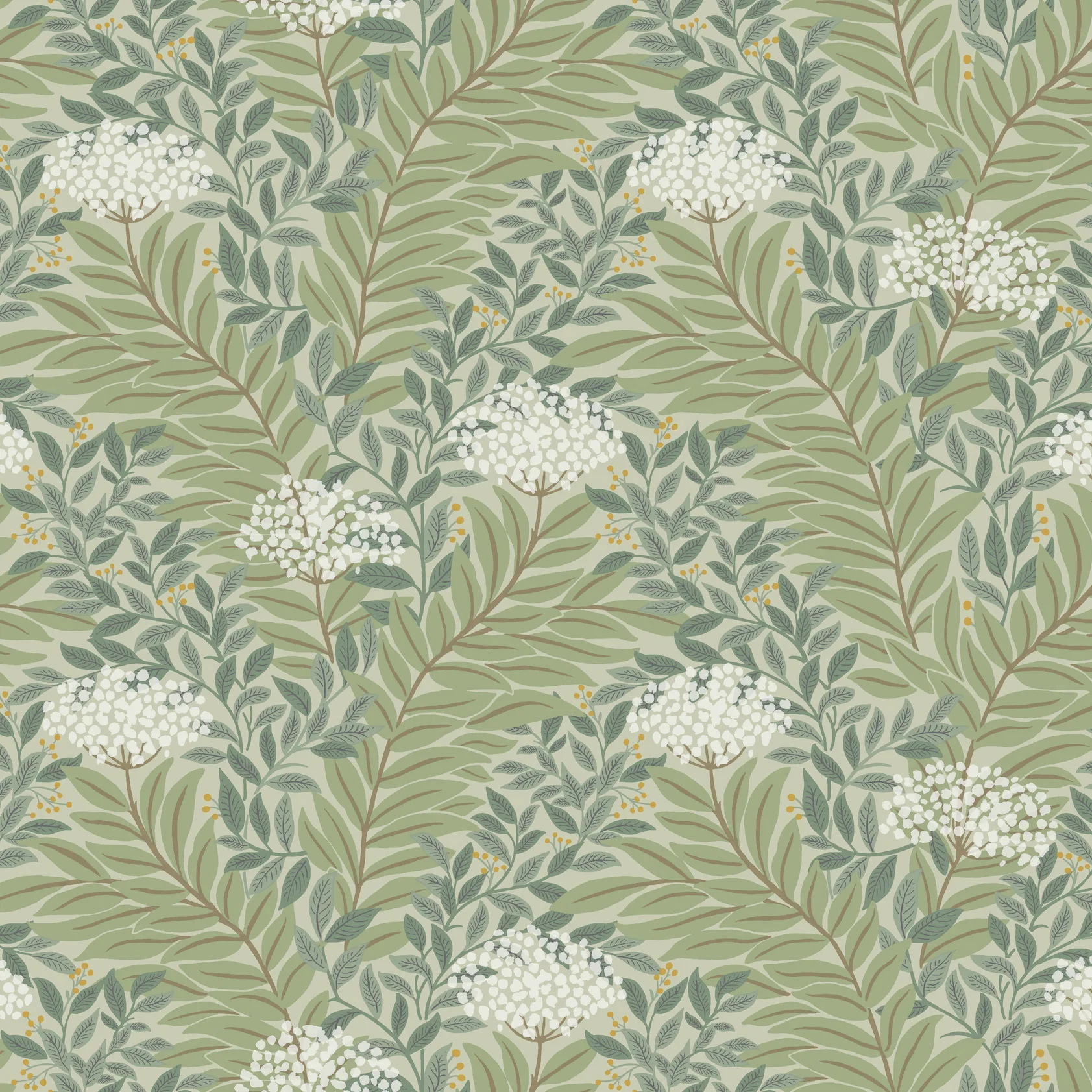 Kravet Design Rifle Paper Co Third Edition W4297 in Green & Blue (W4297.35.0)