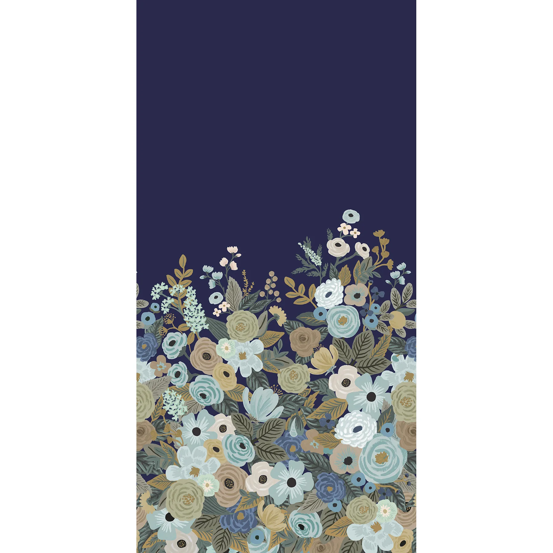 Kravet Design Rifle Paper Co Third Edition W4301 in Blue & Beige (W4301.523.0)