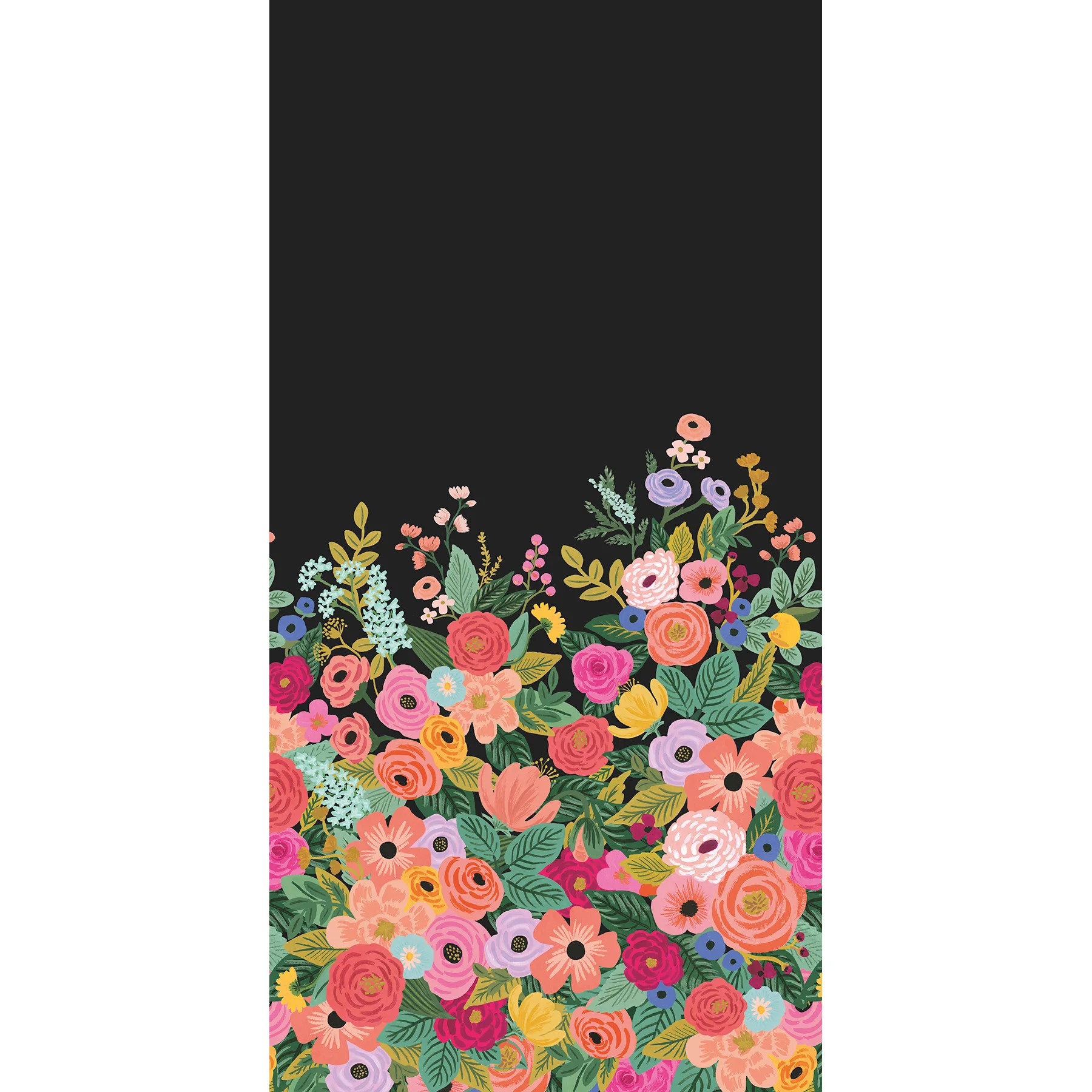 Kravet Design Rifle Paper Co Third Edition W4301 in Black & Pink (W4301.817.0)