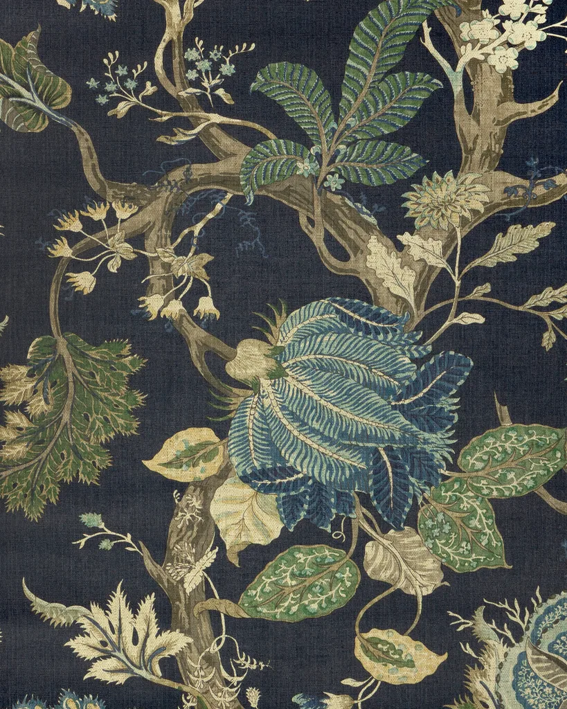 Kravet Design Club Room W4362 in Green & Dark Blue (W4362.350.0)