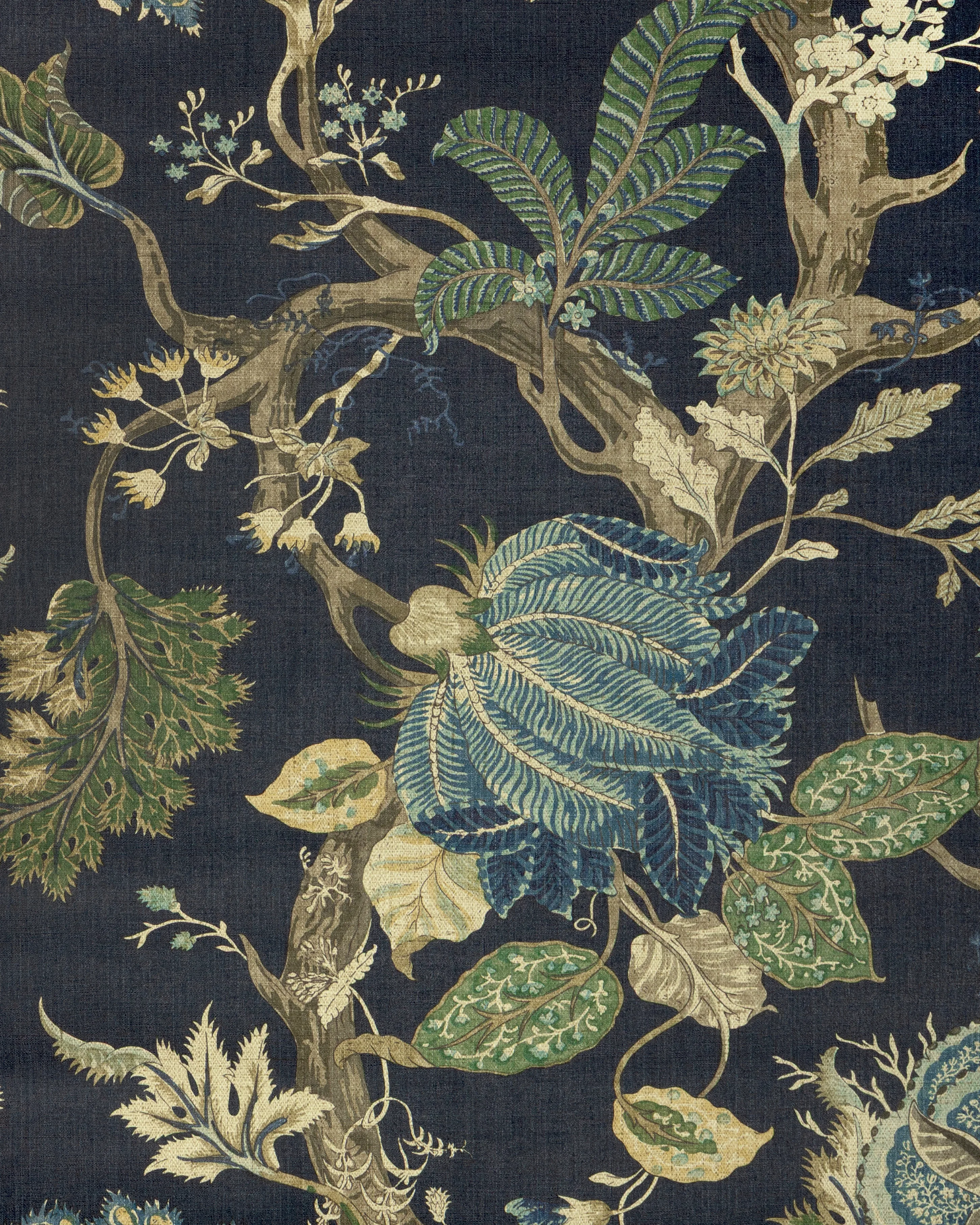 Kravet Design Club Room W4362 in Green & Dark Blue (W4362.350.0)