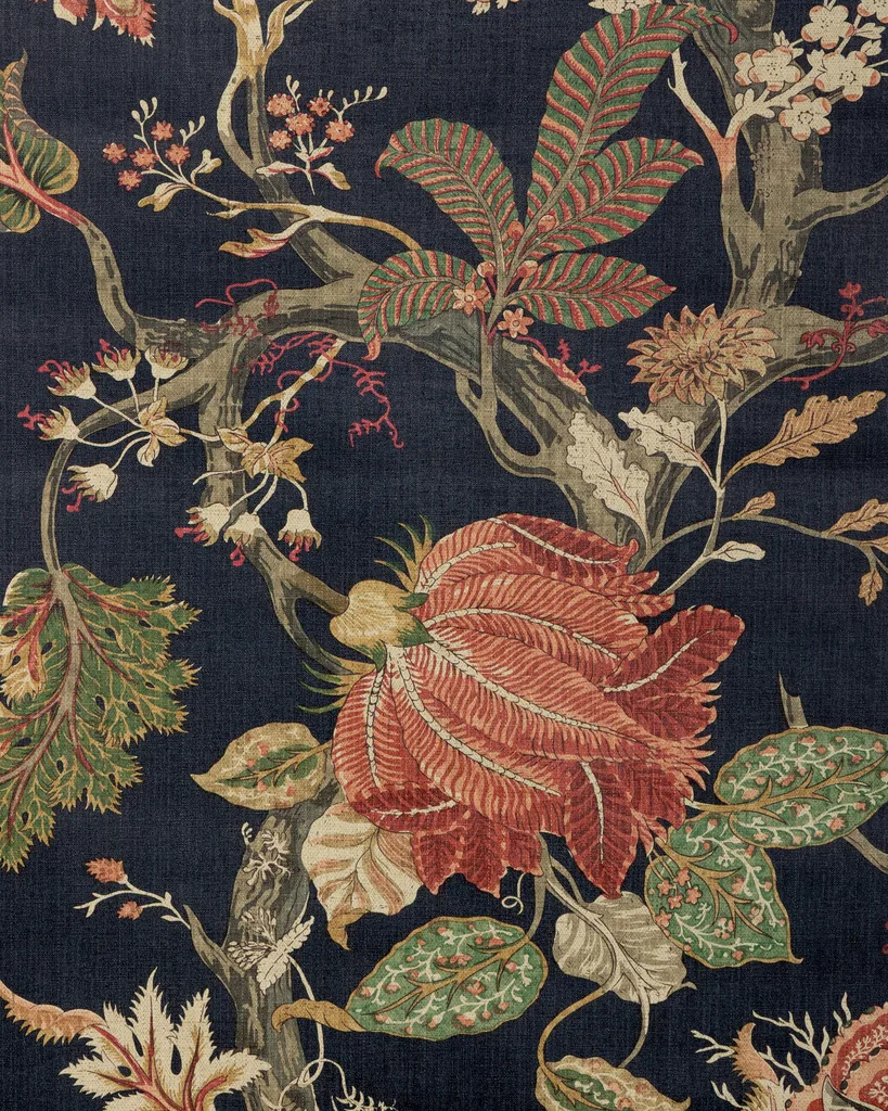 Kravet Design Club Room W4362 in Dark Blue & Red (W4362.819.0)