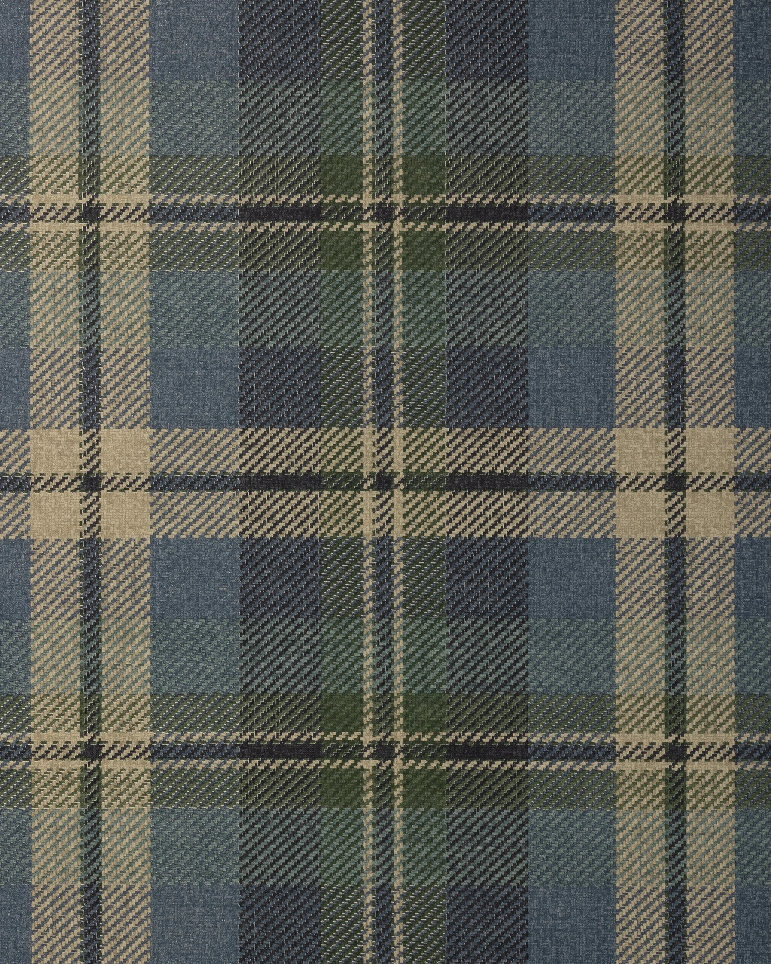Kravet Design Club Room W4363 in Dark Blue & Green (W4363.350.0)