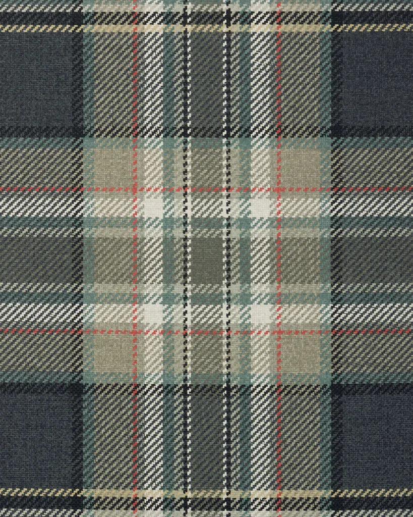 Kravet Design Club Room W4364 in Teal & Black (W4364.1135.0)