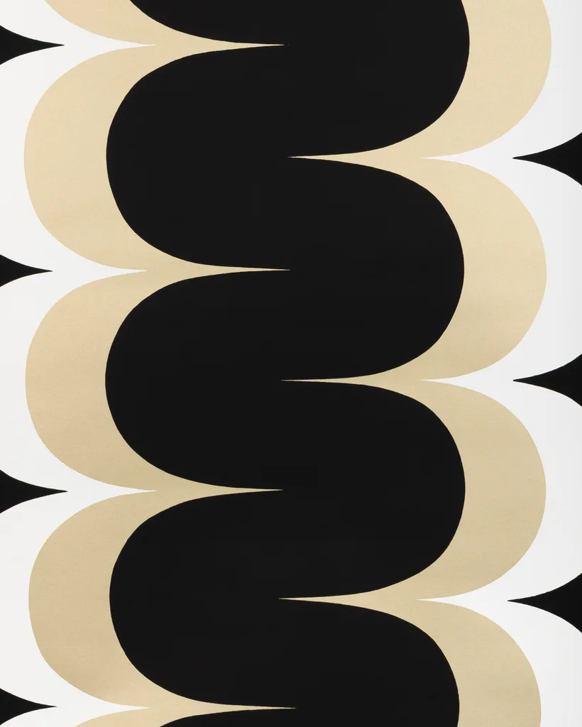 Kravet Design Modern Wallcovering W4370 in Black & Gold (W4370.84.0)