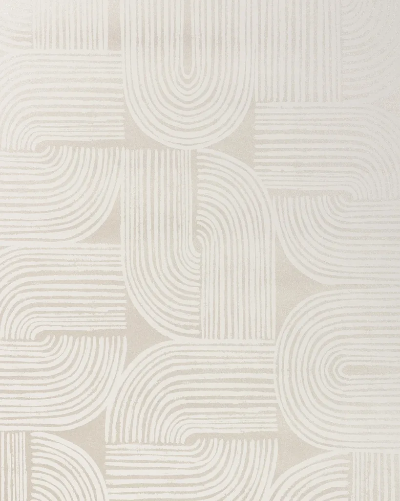 Kravet Design Modern Wallcovering W4372 in White & Metallic (W4372.1101.0)