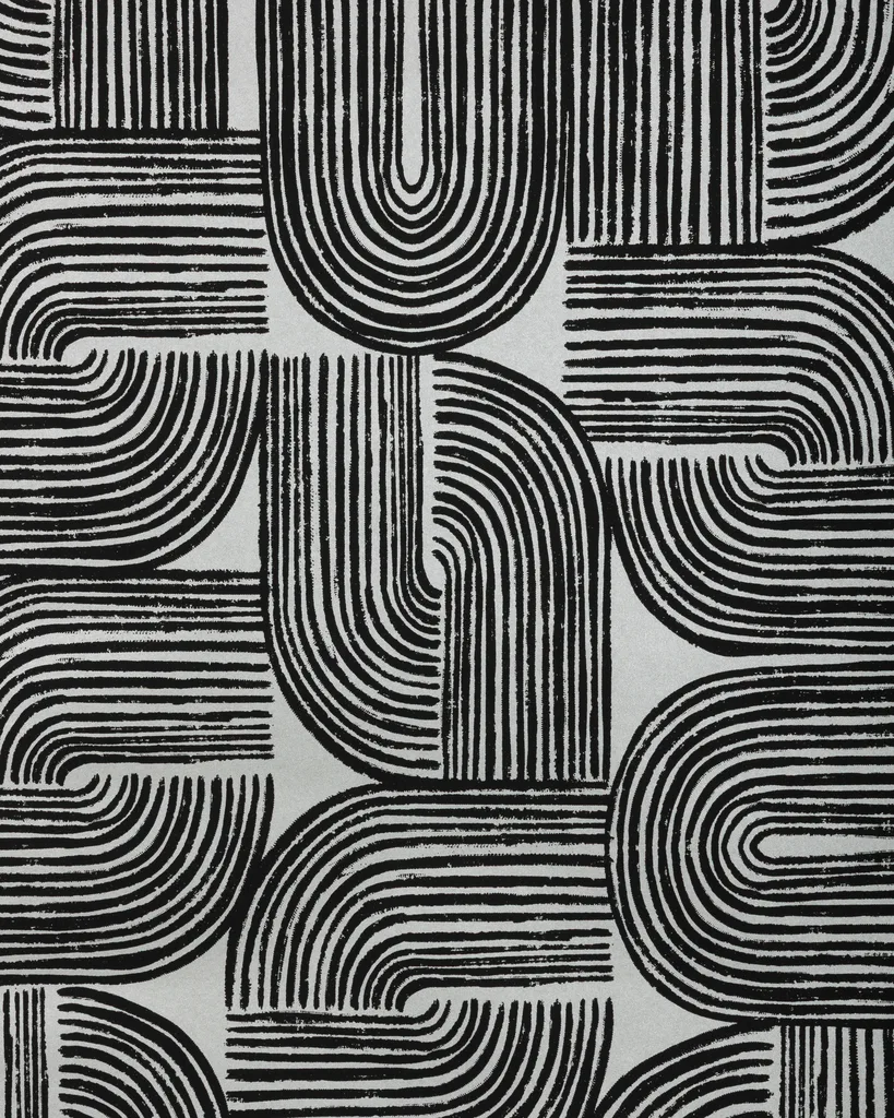 Kravet Design Modern Wallcovering W4372 in Black & Grey (W4372.811.0)