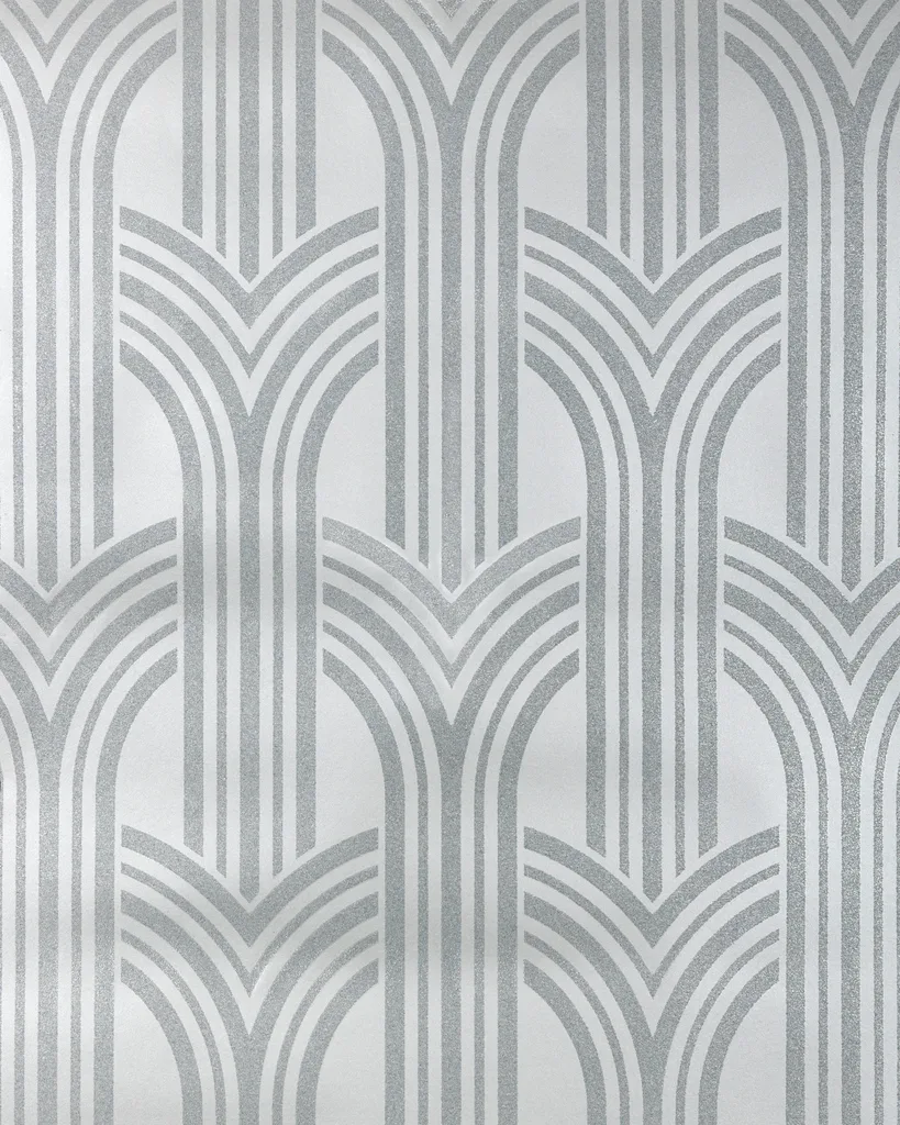 Kravet Design Modern Wallcovering W4373 in Grey & Silver (W4373.11.0)