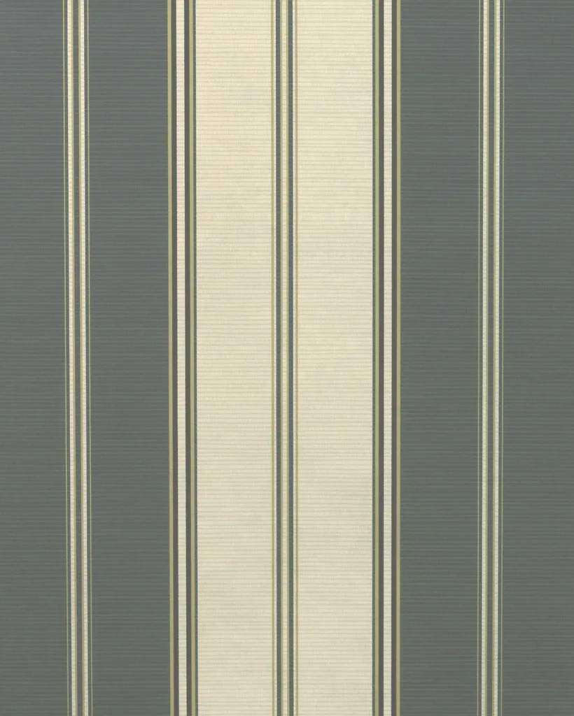 Kravet Design Stripe Wallcovering W4380 in Ivory & Charcoal (W4380.21.0)