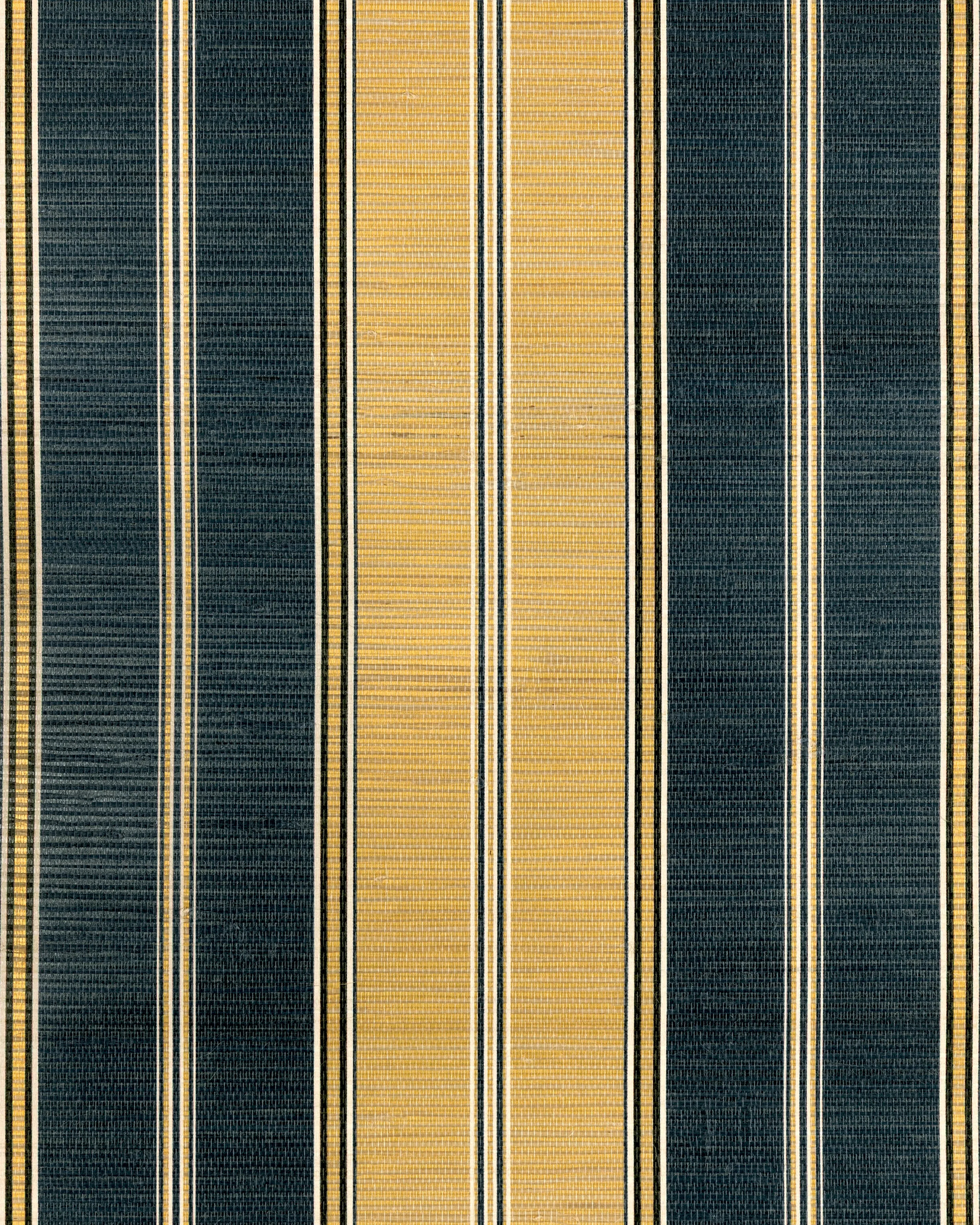 Kravet Design Stripe Wallcovering W4381 in Blue & Gold (W4381.450.0)