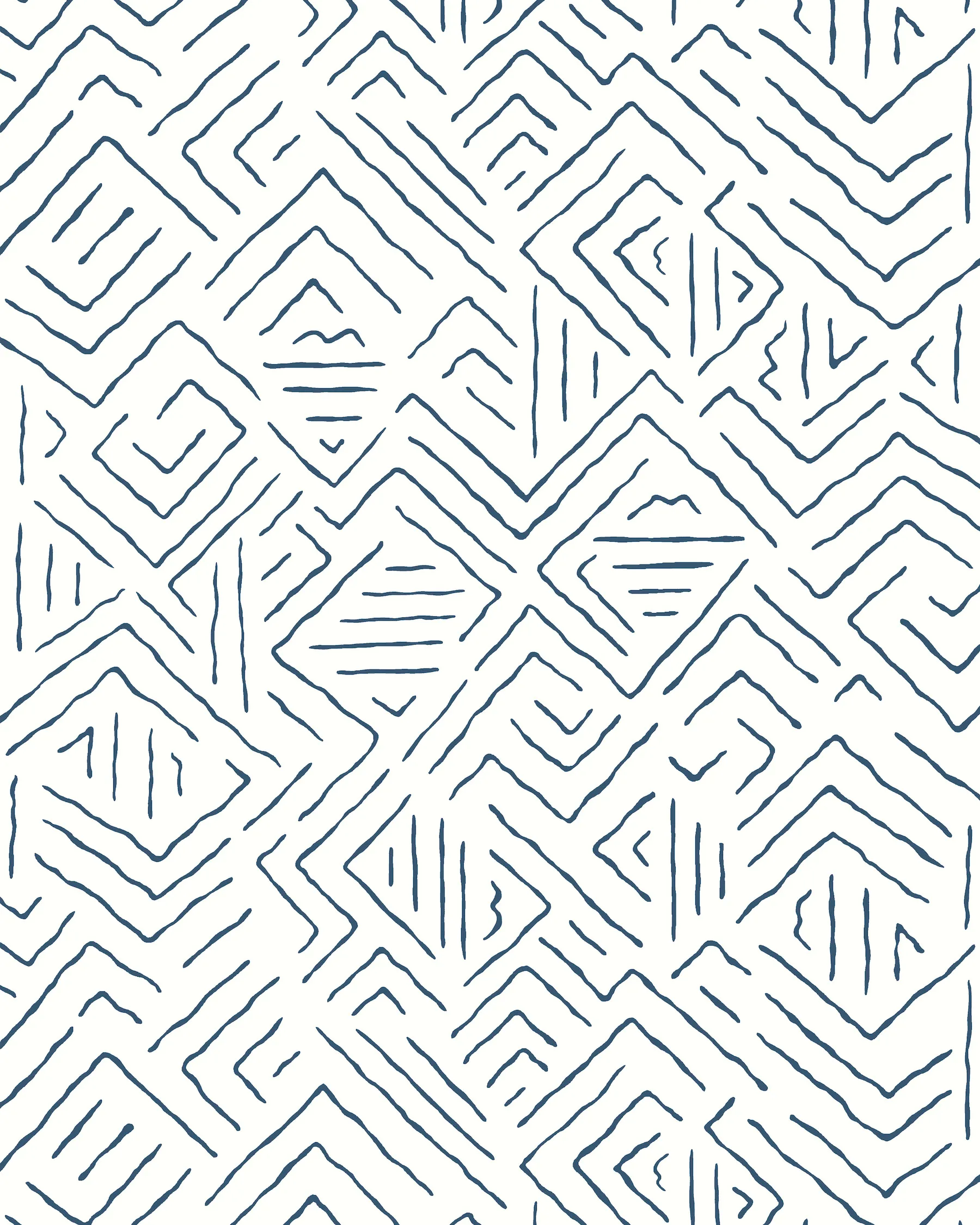 Kravet Design Antonina Vella Artifacts W4383 in Dark Blue & Blue (W4383.50.0)
