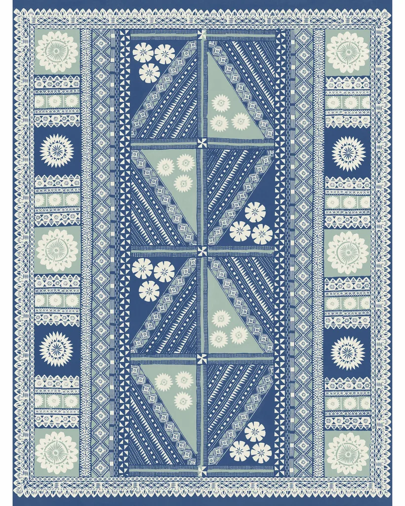Kravet Design Antonina Vella Artifacts W4388 in Blue (W4388.50.0)