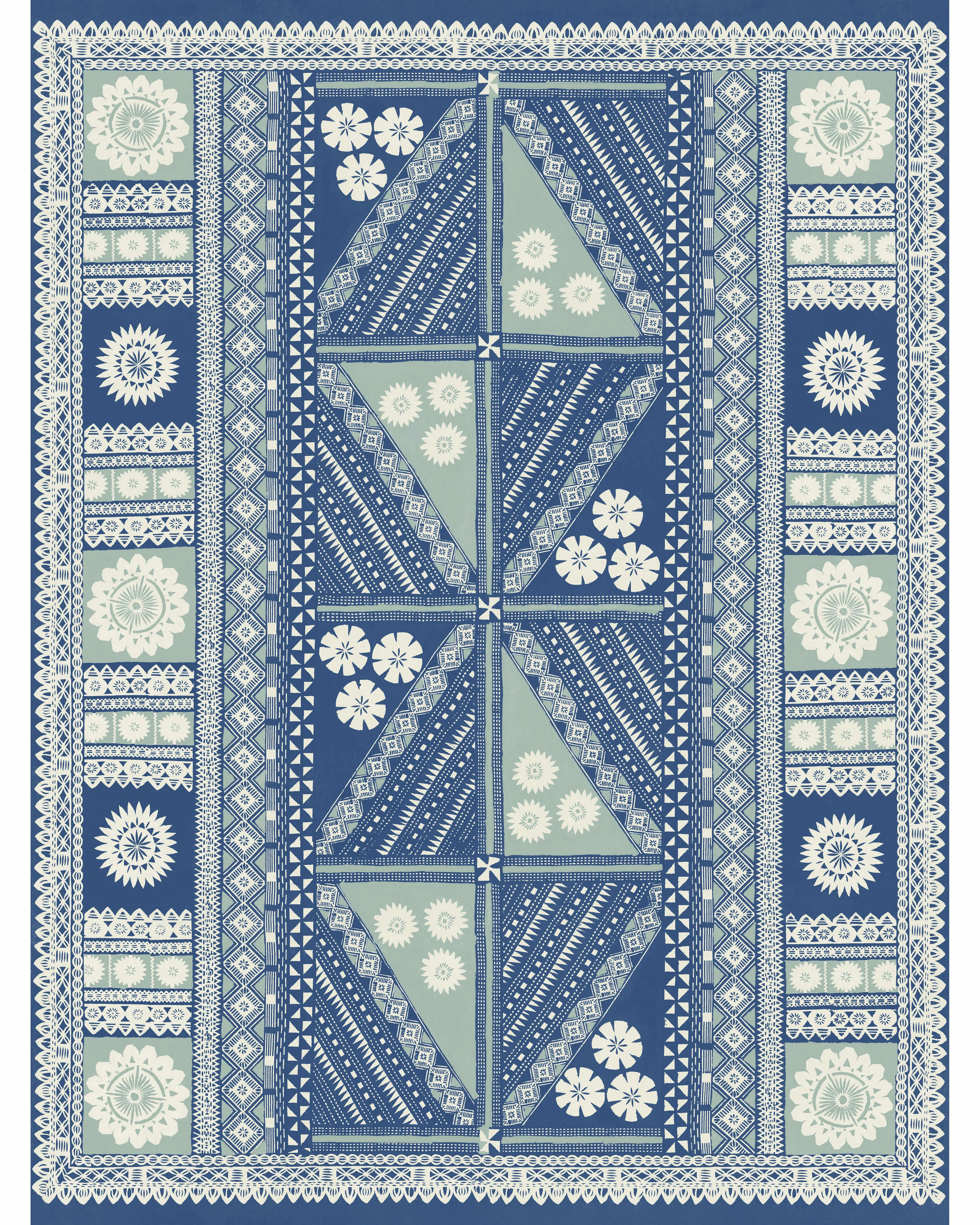 Kravet Design Antonina Vella Artifacts W4388 in Blue (W4388.50.0)