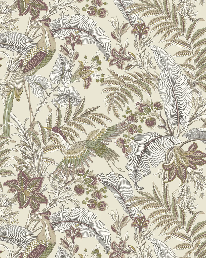 Kravet Design Antonina Vella Artifacts W4389 in Purple & Beige (W4389.1610.0)