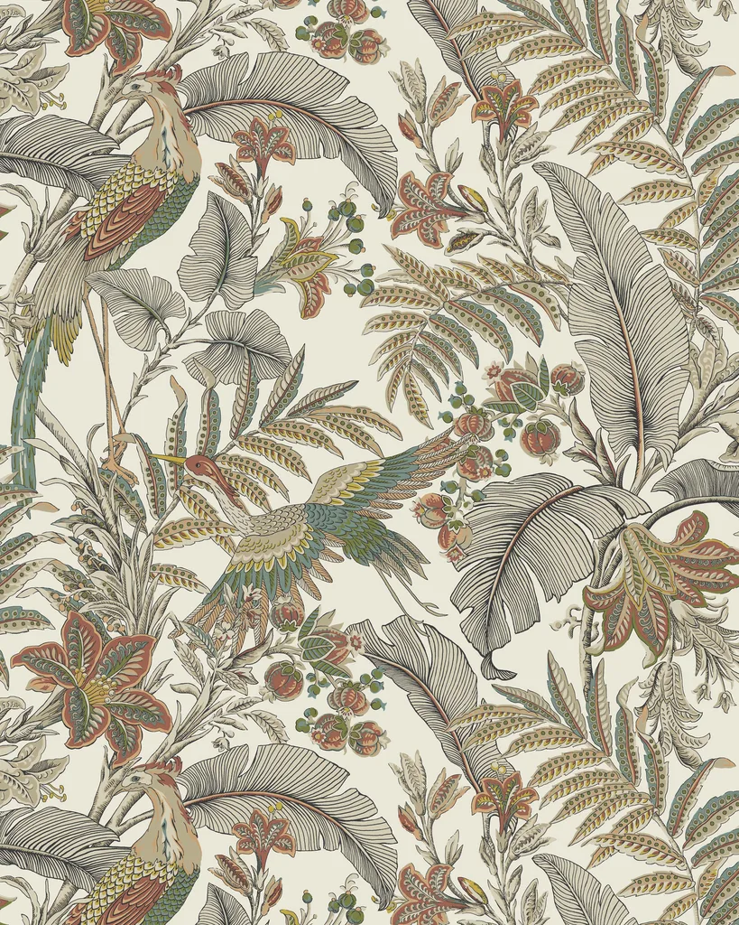 Kravet Design Antonina Vella Artifacts W4389 in Red & Turquoise (W4389.3524.0)