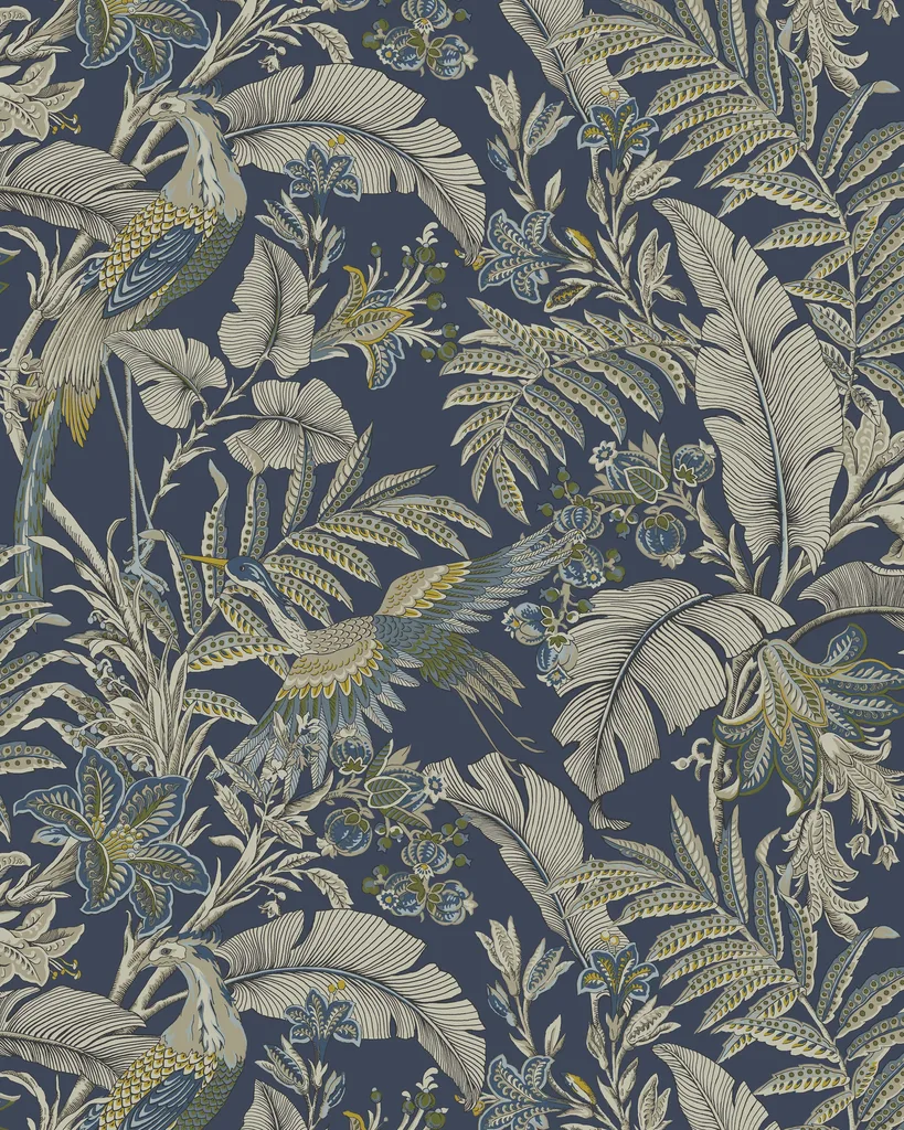 Kravet Design Antonina Vella Artifacts W4389 in Blue & Dark Blue (W4389.50.0)