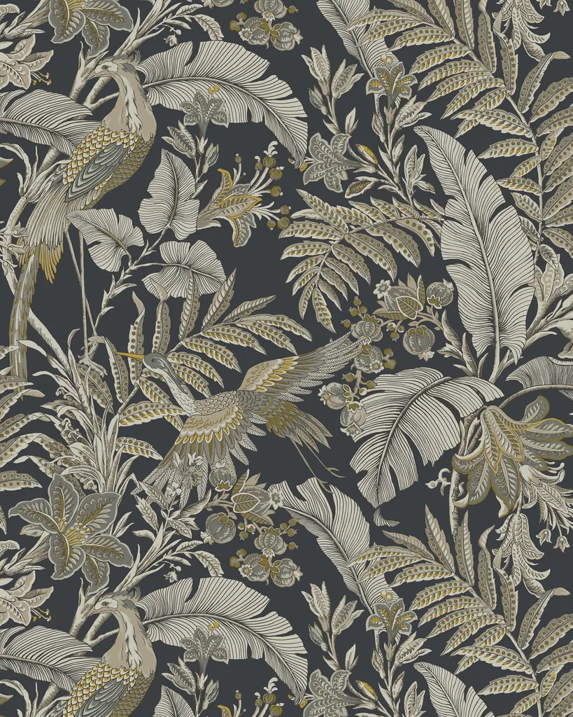 Kravet Design Antonina Vella Artifacts W4389 in Black & Yellow (W4389.84.0)