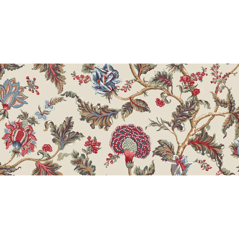 Kravet Design Ronald Redding Astoria W4406 in Red & Blue (W4406.195.0)