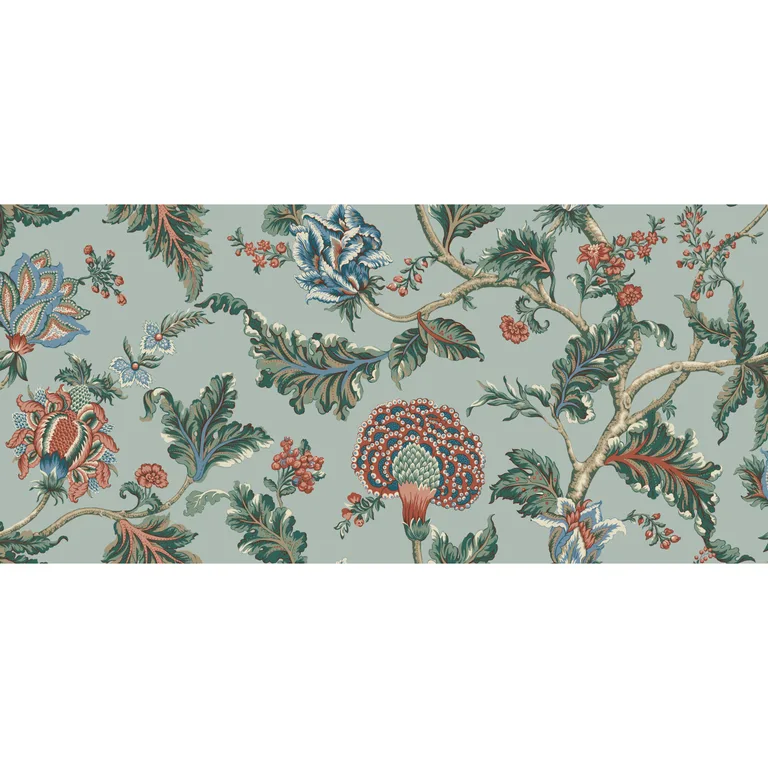 Kravet Design Ronald Redding Astoria W4406 in Teal & Orange (W4406.3524.0)