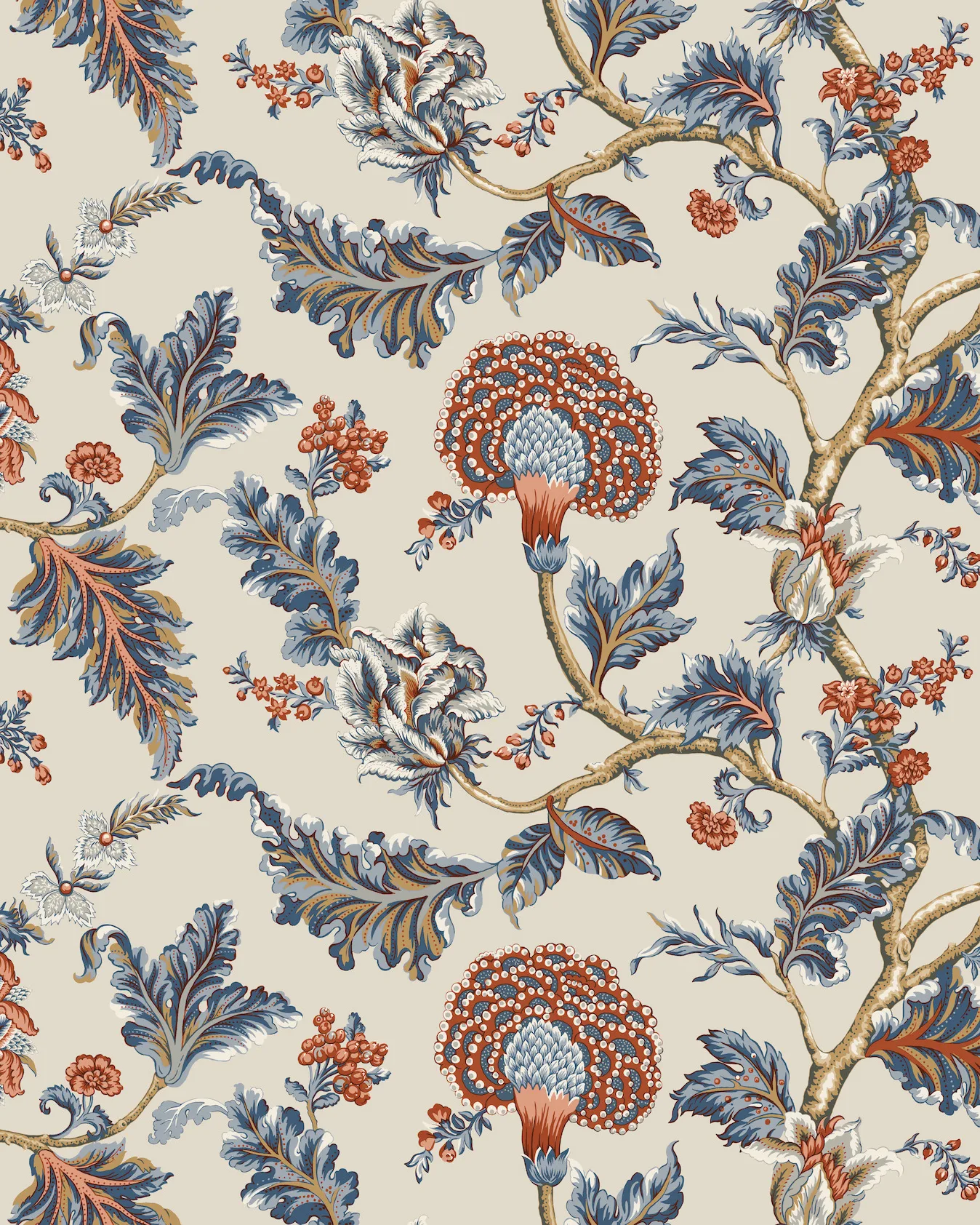 W4406.524.0 | Ronald Redding Astoria W4406 – Dark Blue & Rust