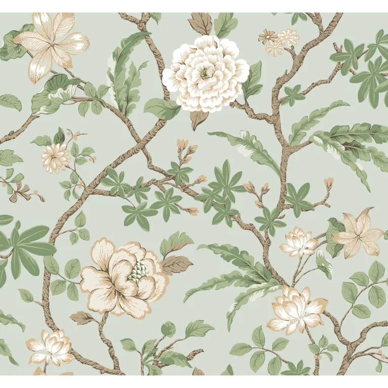 Kravet Design Ronald Redding Astoria W4409 in Beige & Green (W4409.1630.0)