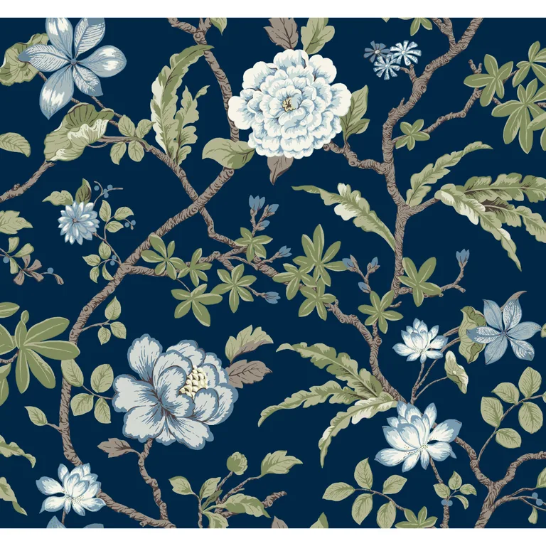 Kravet Design Ronald Redding Astoria W4409 in Dark Blue & Blue (W4409.550.0)
