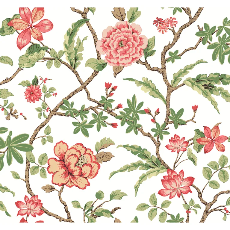 Kravet Design Ronald Redding Astoria W4409 in Pink & Green (W4409.73.0)