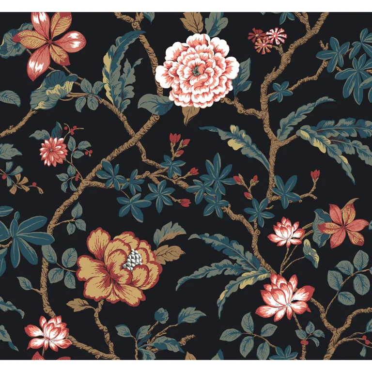 Kravet Design Ronald Redding Astoria W4409 in Black & Red (W4409.819.0)