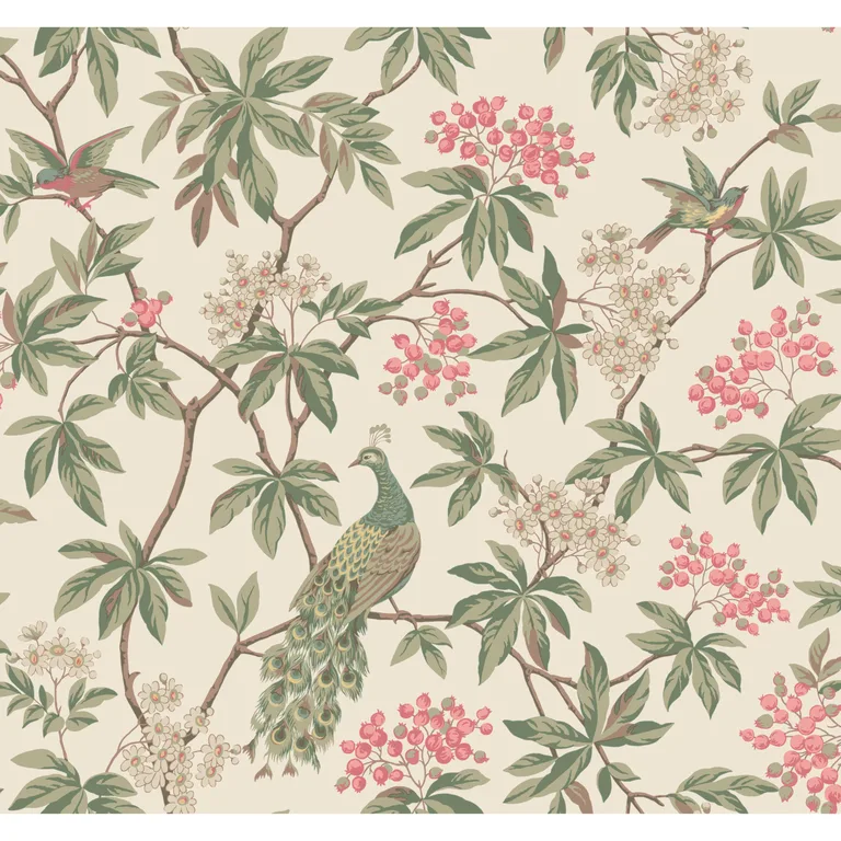 Kravet Design Ronald Redding Astoria W4413 in Pink & Green (W4413.73.0)