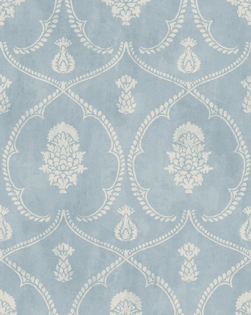 Kravet Design Ronald Redding Astoria W4414 in Blue & Light Blue (W4414.15.0)