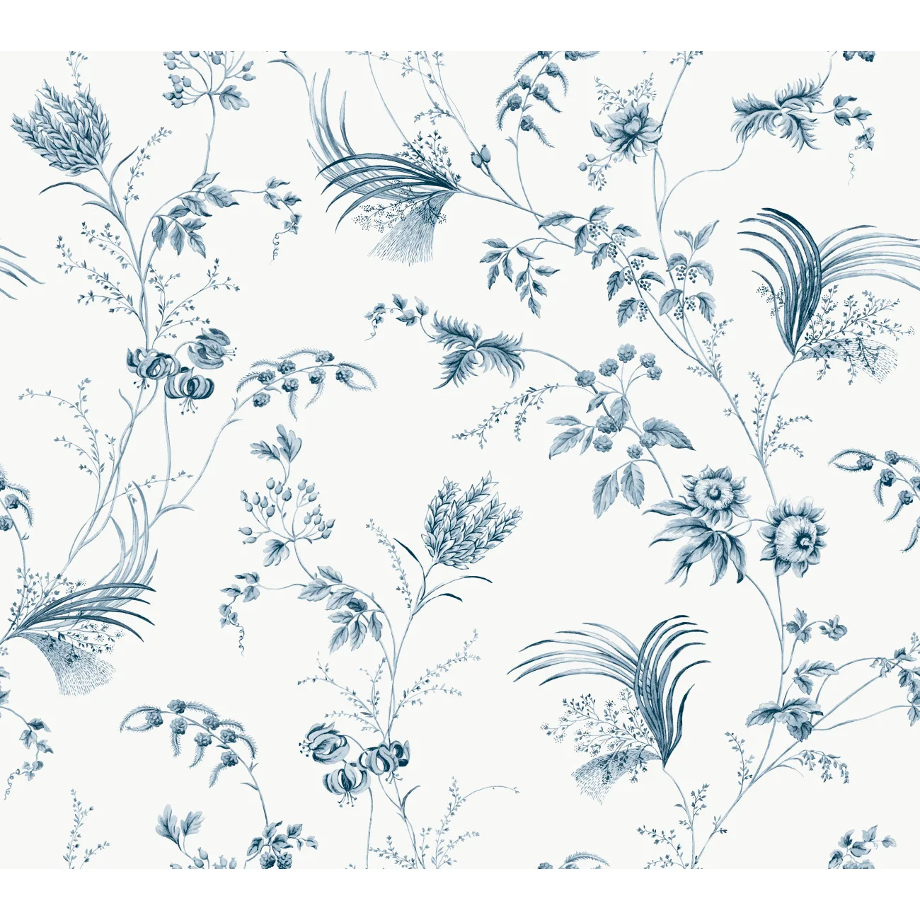 Kravet Design Ronald Redding Astoria W4415 in Blue & Dark Blue (W4415.5.0)