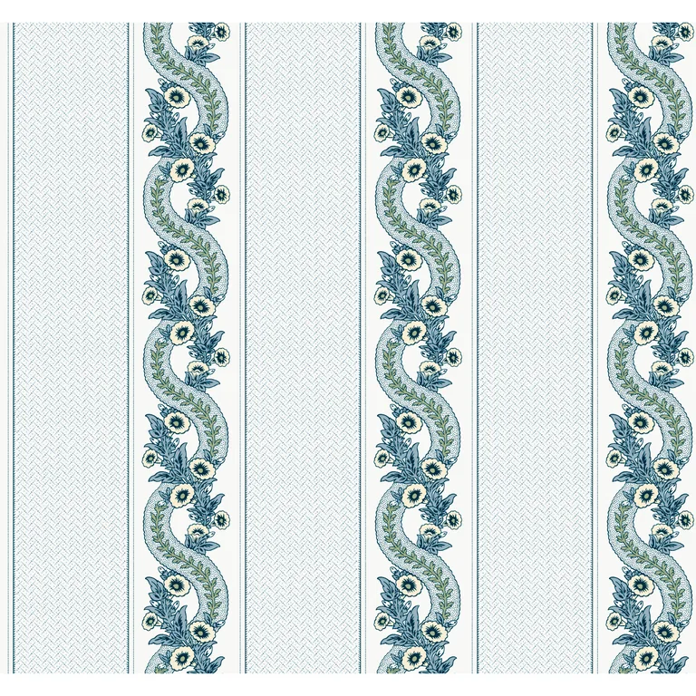 Kravet Design Ronald Redding Astoria W4417 in Green & Light Blue (W4417.315.0)