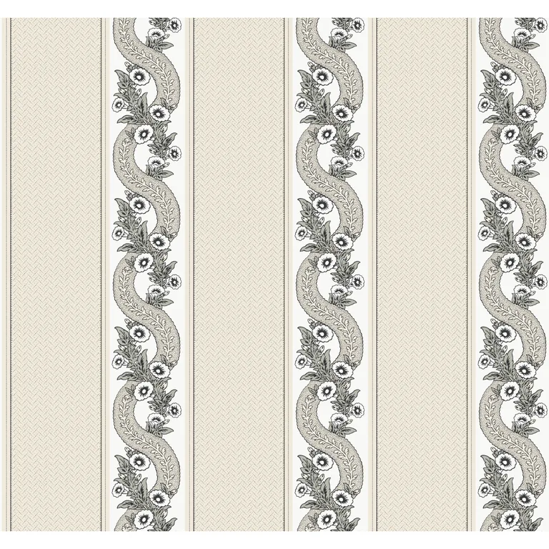 Kravet Design Ronald Redding Astoria W4417 in Black & White (W4417.8.0)
