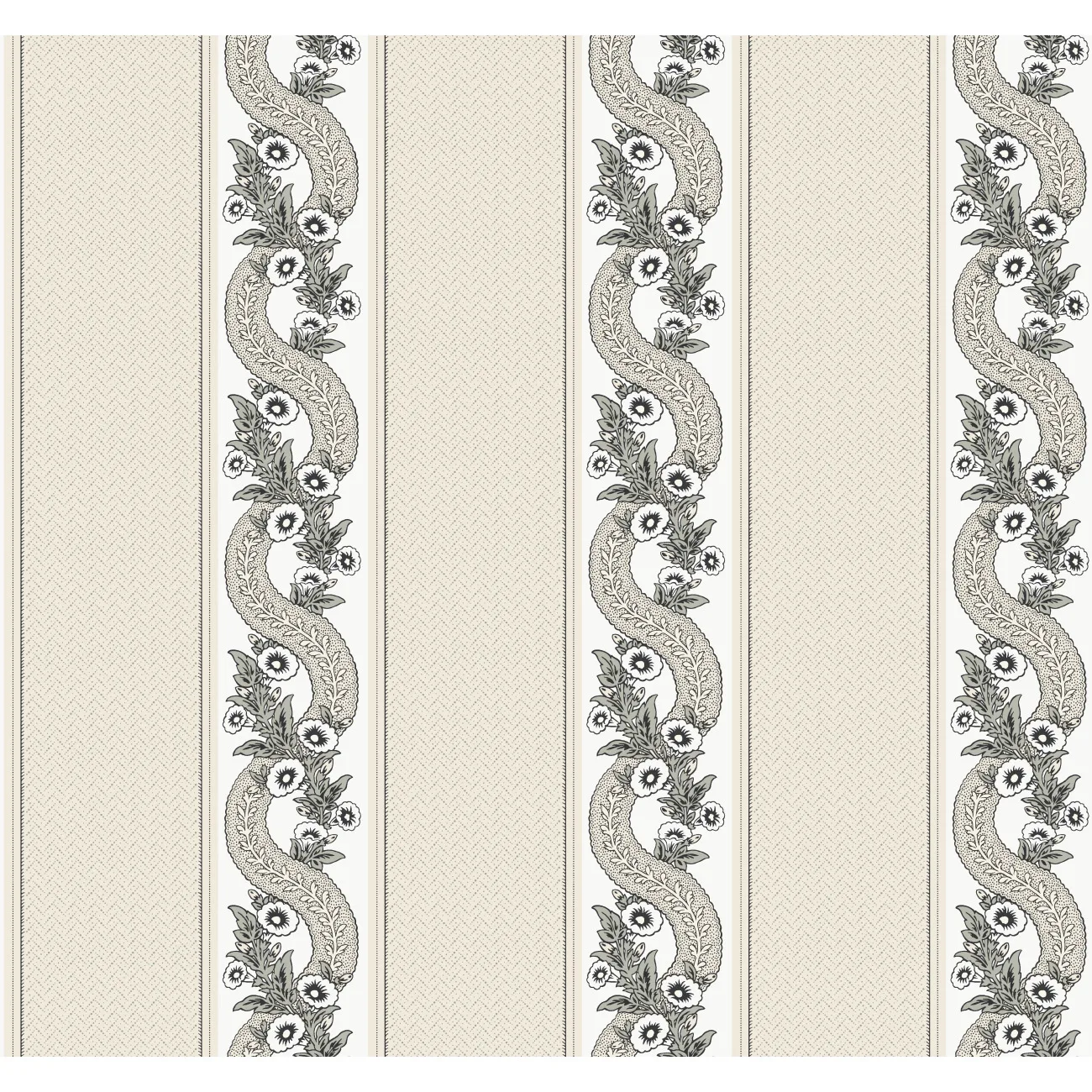 Kravet Design Ronald Redding Astoria W4417 in Black & White (W4417.8.0)