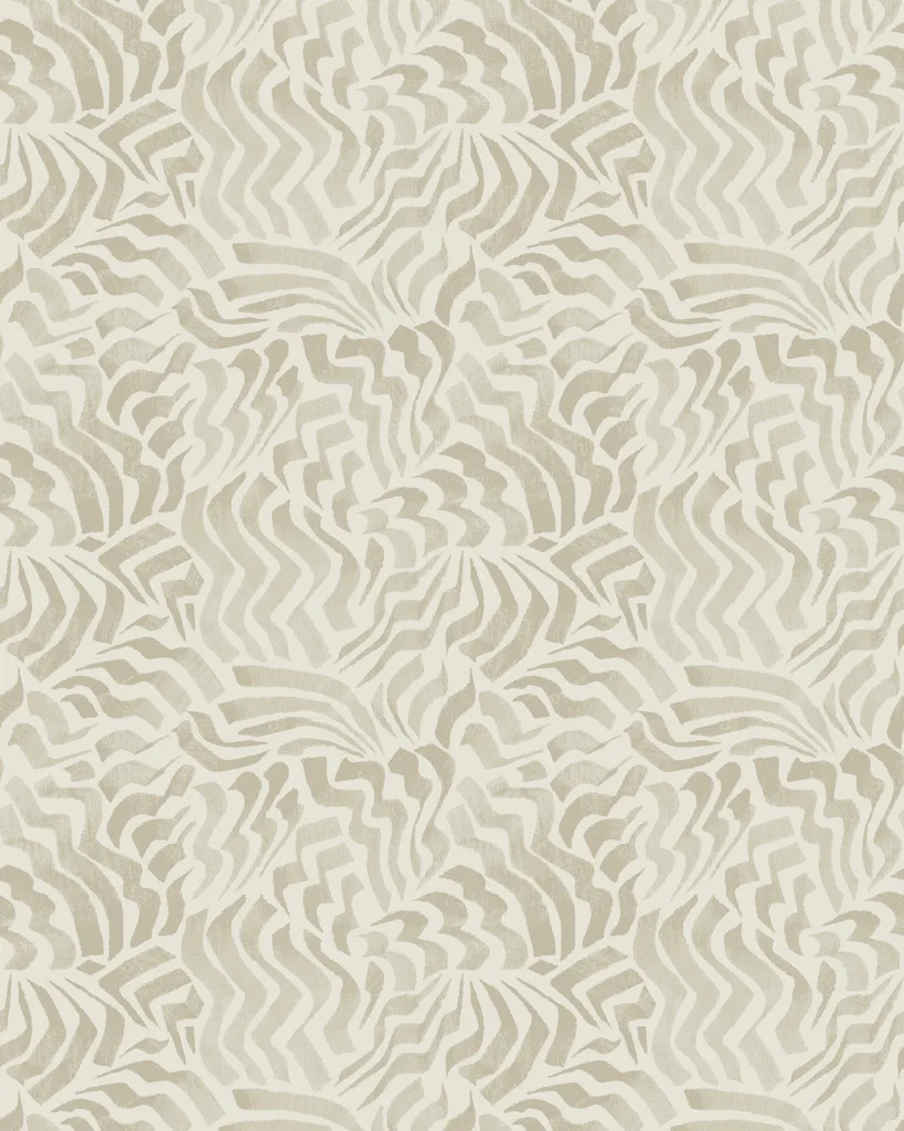Kravet Design Lemieux Et Cie Signature Wallcovering W4426 in White & Beige (W4426.16.0)