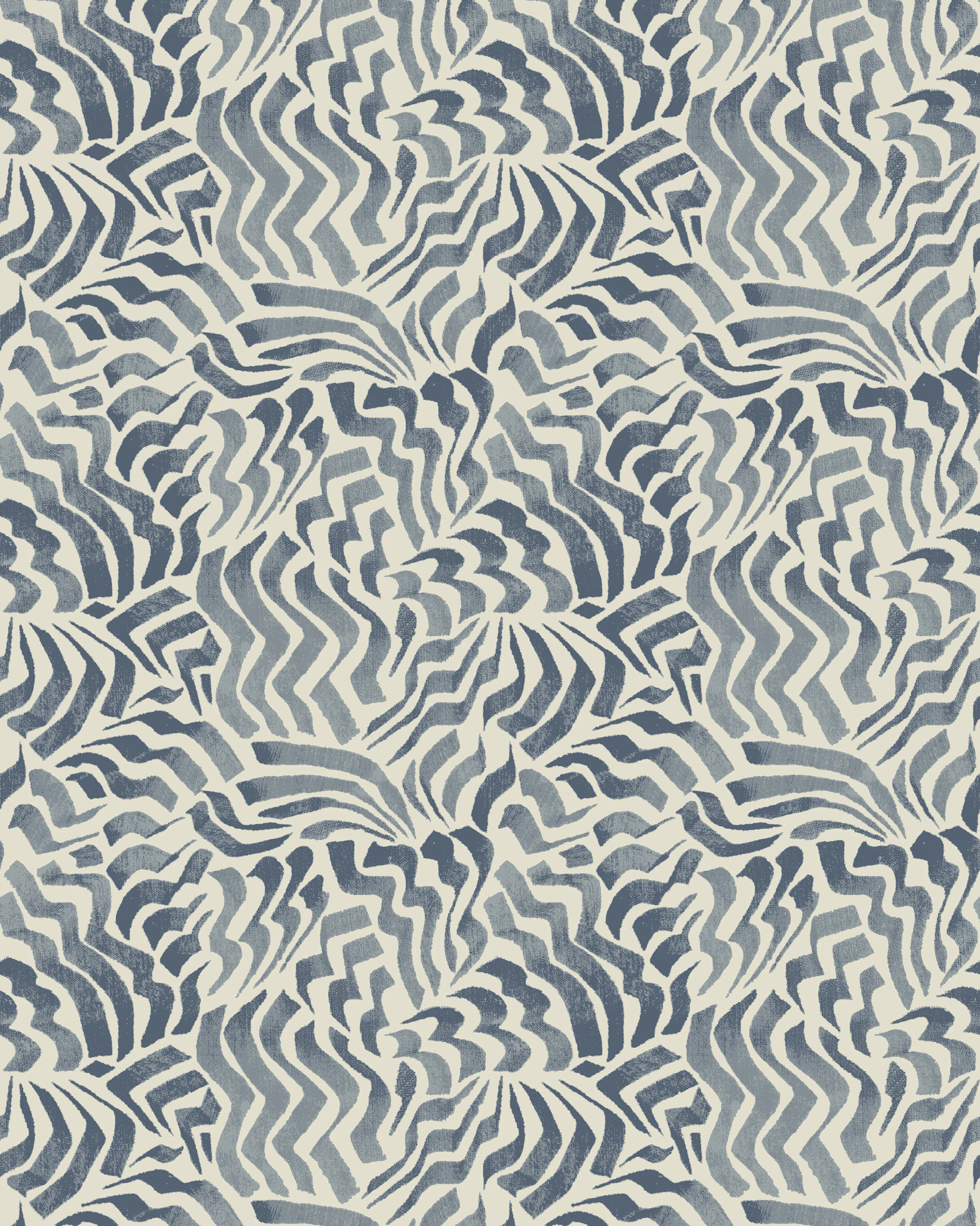 Kravet Design Lemieux Et Cie Signature Wallcovering W4426 in Ivory & Indigo (W4426.5.0)