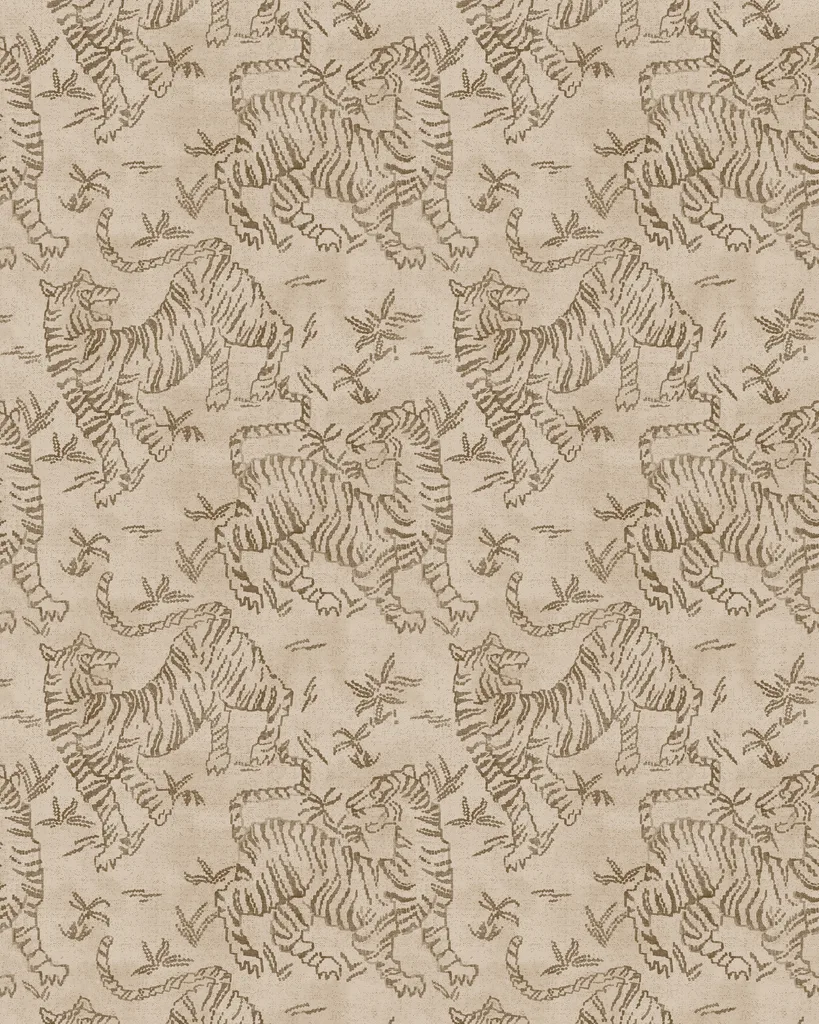 Kravet Design Lemieux Et Cie Signature Wallcovering W4427 in Orange & Brown (W4427.12.0)